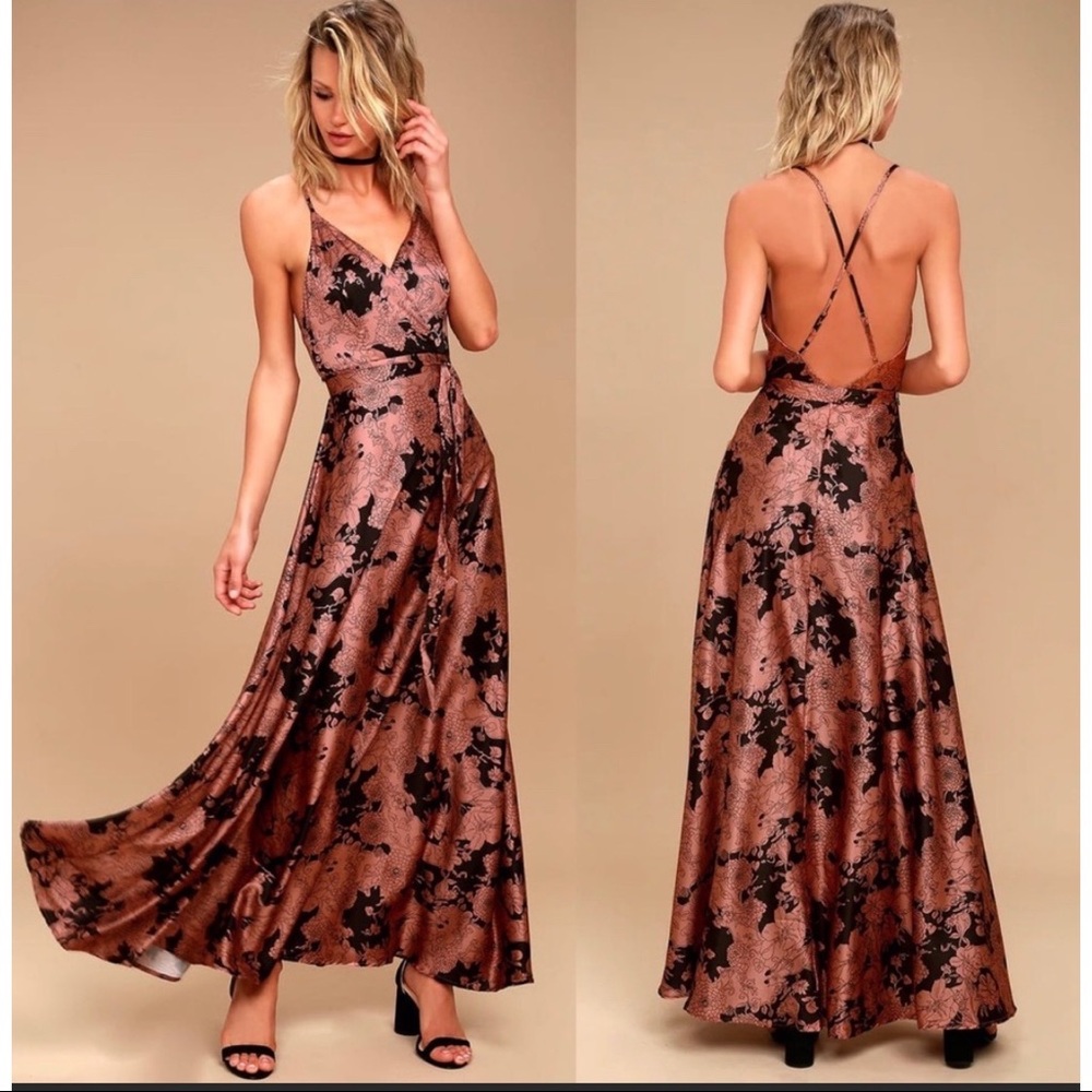 Tea Gardens Rusty Rose Maxi Dress